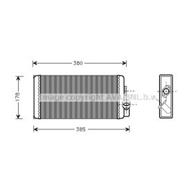 Acquista Scambiatore calore per riscaldamento abitacolo da PRASCO MS6188 a buon mercato per soli 41,66 €