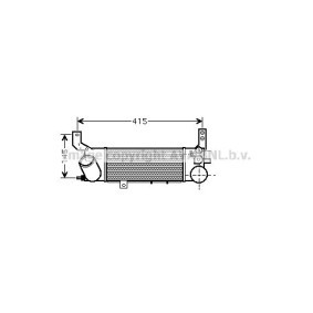 Køb Intercooler af PRASCO MZ4187 til den lave pris 1045,12 DKK