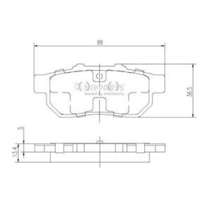 Køb Bremseklodser af NIPPARTS J3614007 til den lave pris 208,81 DKK