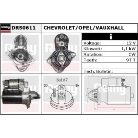Anlasser für CHEVROLET von DELCO REMY