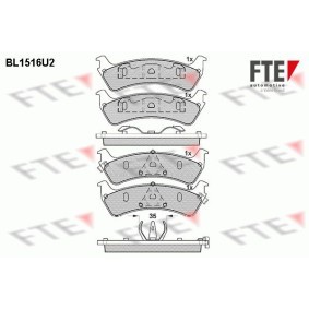 Bremsbeläge BL1516U2 von FTE günstig für 31,13 € online kaufen