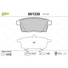 Bremsbeläge 601336 von VALEO günstig für 40,38 € online kaufen
