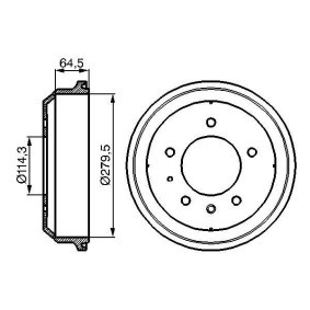 Compre Tambor de travão de BOSCH online para 88/109 Mk2A SUV a preços moderados