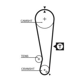 Acquista Cinghia distribuzione da GATES online per BLUEBIRD Hatchback (T72, T12) a prezzi moderati