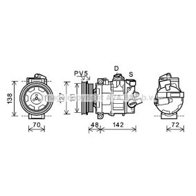 Acquista Compressore aria condizionata da PRASCO AIAK359 a buon mercato per soli 413,51 €