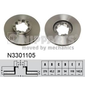 Acquista Disco freno da NIPPARTS N3301105 a buon mercato per soli 80,83 €