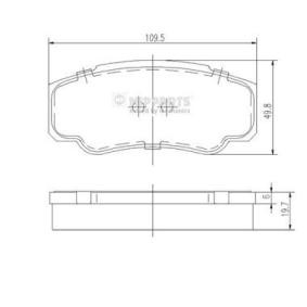 Acquista Kit pastiglie freni da NIPPARTS N3611052 a buon mercato per soli 47,54 €