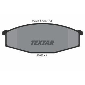 Compre Pastilhas de travão de TEXTAR online para Patrol GR IV Camião de plataforma / Chassis (Y60) a preços moderados