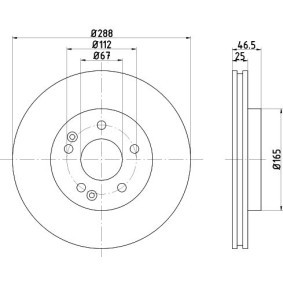 Bremsscheibe 92072500 von TEXTAR günstig für 46,07 € online kaufen