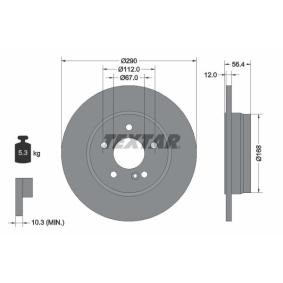 Bremsscheibe 92091100 von TEXTAR günstig für 48,07 € online kaufen