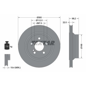 Bremsscheibe 92115500 von TEXTAR günstig für 47,50 € online kaufen