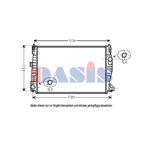 Kühler, Motorkühlung 010003N von AKS DASIS günstig für 102,02 € online kaufen
