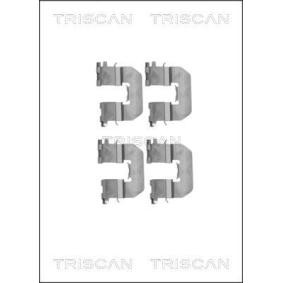 Zubehörsatz, Scheibenbremsbelag von TRISCAN