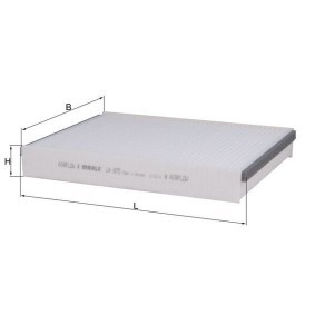 Innenraumfilter LA 875 von KNECHT günstig für 22,46 € online kaufen