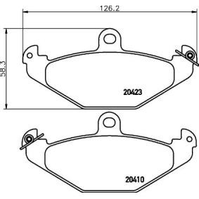 Achetez des Plaquettes de frein MINTEX MDB1445 à prix pour 20,59 €