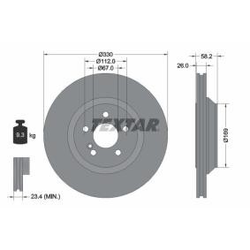 Bremsscheibe 92197903 BRABUS von TEXTAR