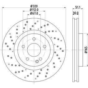 Bremsscheibe für MERCEDES-BENZ von MINTEX