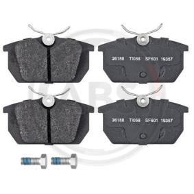 Compre Pastilhas de travão da A.B.S. 36188 a um preço baixo por 14,65 €