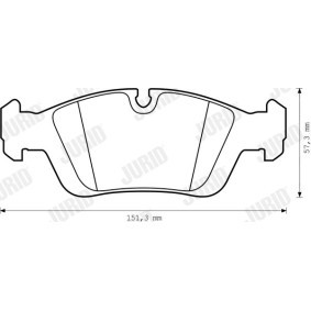 Achetez des Plaquettes de frein JURID 571411D à prix pour 38,45 €