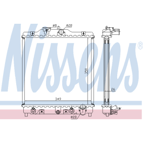 Kühler, Motorkühlung 63308A von NISSENS günstig für 107,04 € online kaufen