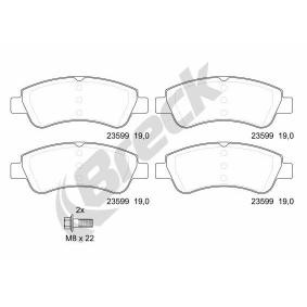 Achetez des Plaquettes de frein BRECK 23599 00 701 00 à prix pour 38,88 €