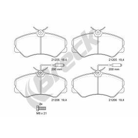 Achetez des Plaquettes de frein BRECK 21205 00 703 10 à prix pour 41,66 €