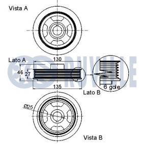 Riemenscheibe, Kurbelwelle 515401 von RUVILLE günstig für 69,11 € online kaufen
