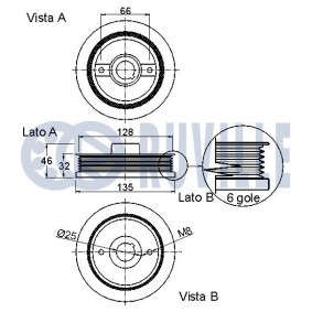 Riemenscheibe, Kurbelwelle 515402 von RUVILLE günstig für 122,54 € online kaufen