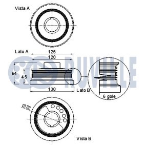 Riemenscheibe, Kurbelwelle 515403 von RUVILLE günstig für 241,89 € online kaufen