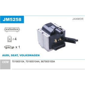 Zündspule für AUDI von JANMOR