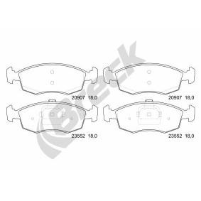 Achetez des Plaquettes de frein BRECK 23552 00 702 00 à prix pour 31,20 €