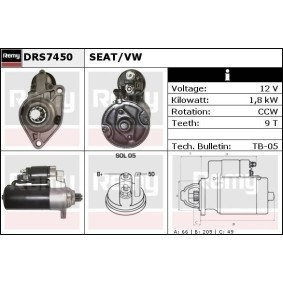 Compre Motor de arranque da DELCO REMY DRS7450N a um preço baixo por 171,12 €