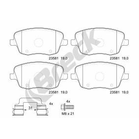 Achetez des Plaquettes de frein BRECK 23581 00 702 00 à prix pour 33,92 €