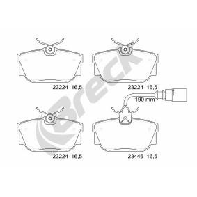 Achetez des Plaquettes de frein BRECK 23224 00 702 10 à prix pour 42,78 €