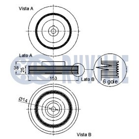 Kette, Ölpumpenantrieb 3451004 von RUVILLE günstig für 19,70 € online kaufen
