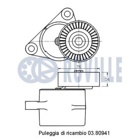 Spannrolle, Zahnriemen 57013 von RUVILLE günstig für 13,19 € online kaufen