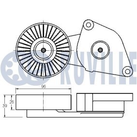 Spannrolle, Zahnriemen 57206 von RUVILLE günstig für 31,29 € online kaufen
