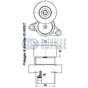 Spannarm, Keilrippenriemen 58433 von RUVILLE günstig für 124,06 € online kaufen
