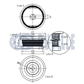 Riemenscheibe, Kurbelwelle 515300 von RUVILLE günstig für 90,78 € online kaufen