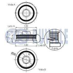 Riemenscheibe, Kurbelwelle 515405 von RUVILLE günstig für 148,36 € online kaufen
