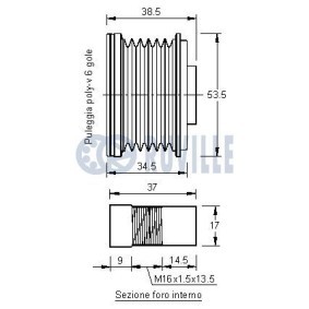 Comprar Polea inversión / guía, correa poli V de RUVILLE 55725 a bajo precio de 29,59 €