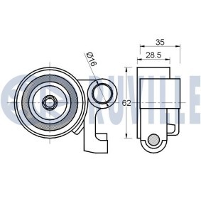 Umlenk- / Führungsrolle, Keilrippenriemen 55865 von RUVILLE günstig für 24,93 € online kaufen