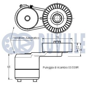 Spannarm, Keilrippenriemen 55891 von RUVILLE günstig für 26,91 € online kaufen