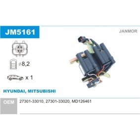 Zündspule JM5161 von JANMOR günstig für 134,64 € online kaufen