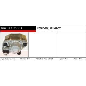 Bremssattel DC81990 von DELCO REMY günstig für 82,35 € online kaufen