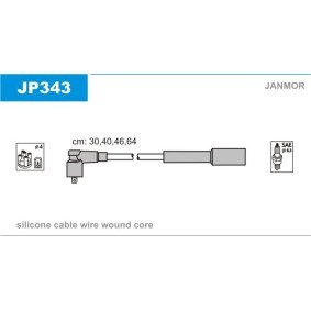 Zündleitungssatz JP343 von JANMOR günstig für 27,25 € online kaufen
