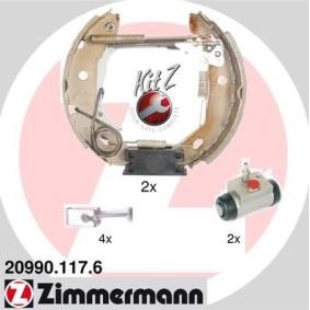 Bremsensatz, Trommelbremse 20990.117.6 von ZIMMERMANN günstig für 115,33 € online kaufen