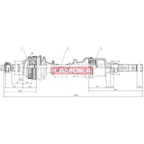 Comprar Árbol de transmisión de KAMOKA CT1138925A a bajo precio de 45,90 €