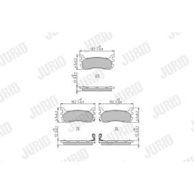 Bremsbeläge 573373J von JURID günstig für 23,45 € online kaufen