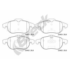 Achetez des Plaquettes de frein BRECK 23402 00 701 00 à prix pour 59,53 €